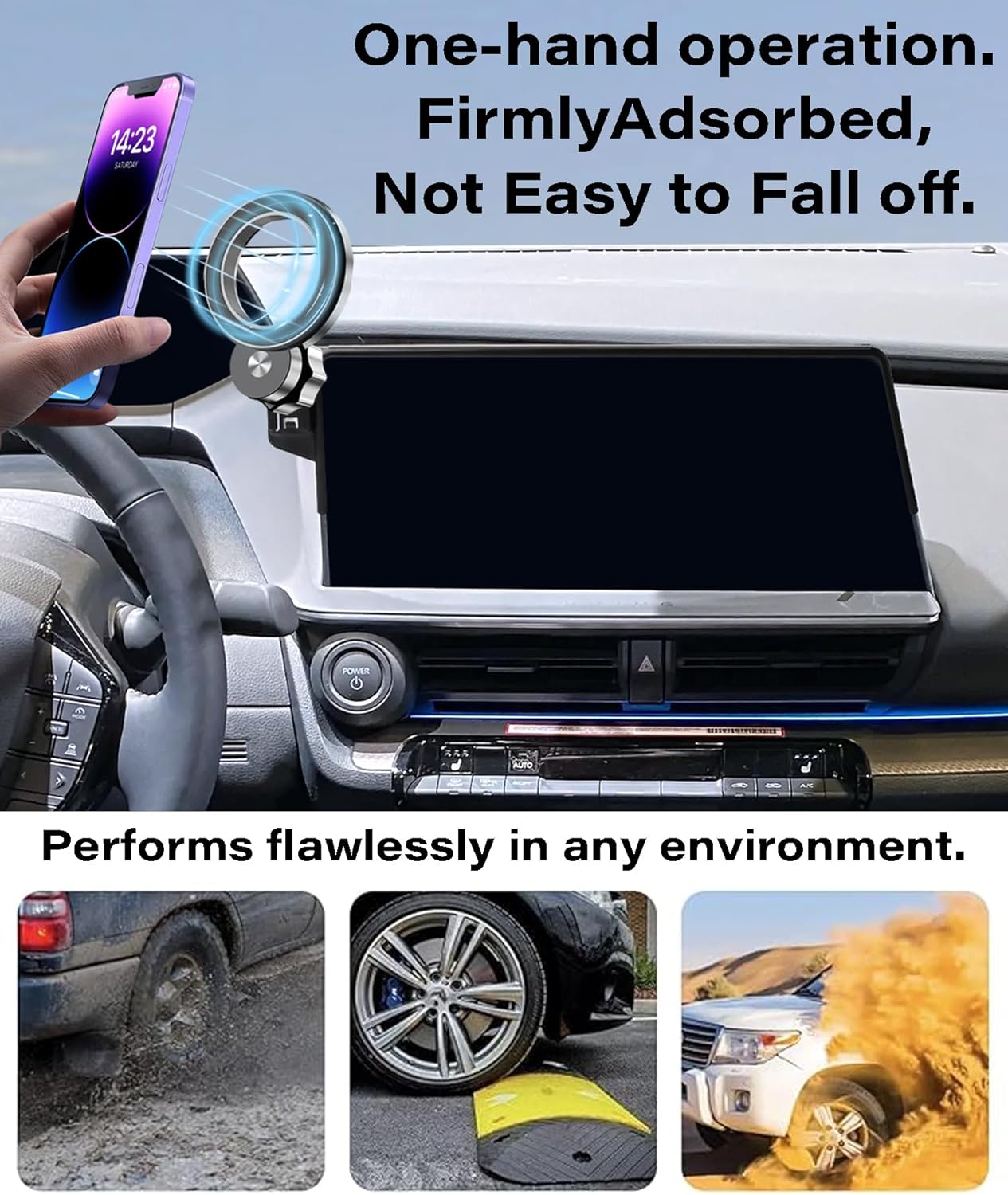 AbeeyGeomarn 2023 2024 2025 2026 12.3 Inch 360 Car Phone Holder for Toyota Prius Accessories Apply to Touch Screen