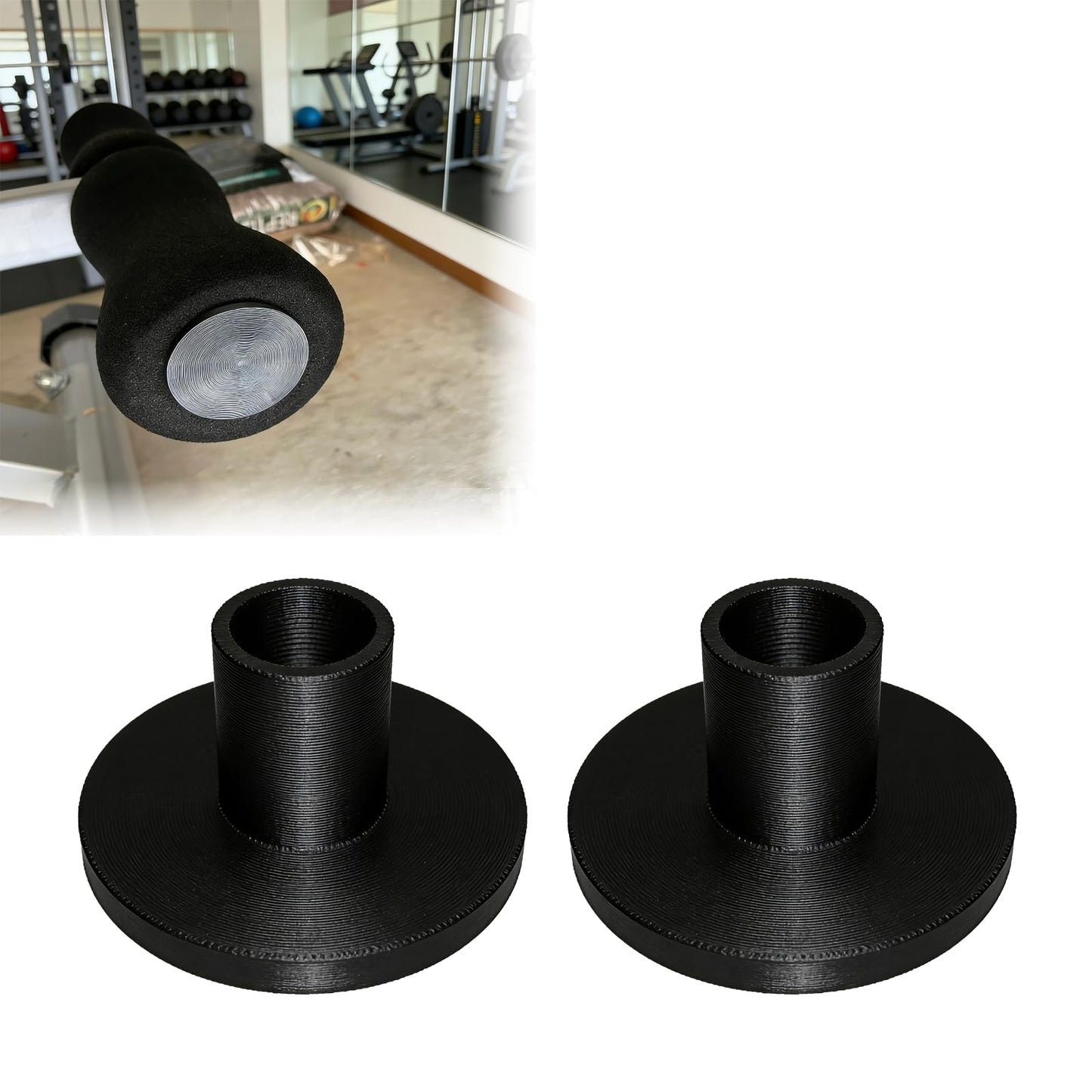 2-Pack Weight Bench End Caps for PASYOU Adjustable Weight Bench – Bench Pad Retainers & Anti-Slip Stabilizers