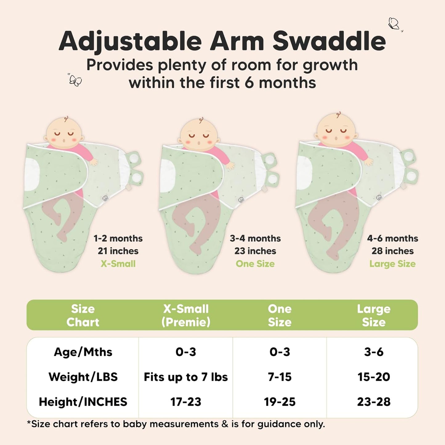 Skiennix Organic Baby Swaddle Sleep Sacks - Soft & Snug for Newborns 0-3 Months | 3-Pack Bunnies Design