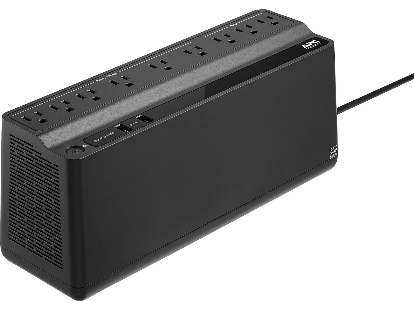 APC Back-UPS 850VA/450W Battery Backup UPS & Surge Protector, 9 Outlets, 20-Min Runtime, Protects PC, Router, NAS & Home Office |Model BE850G2