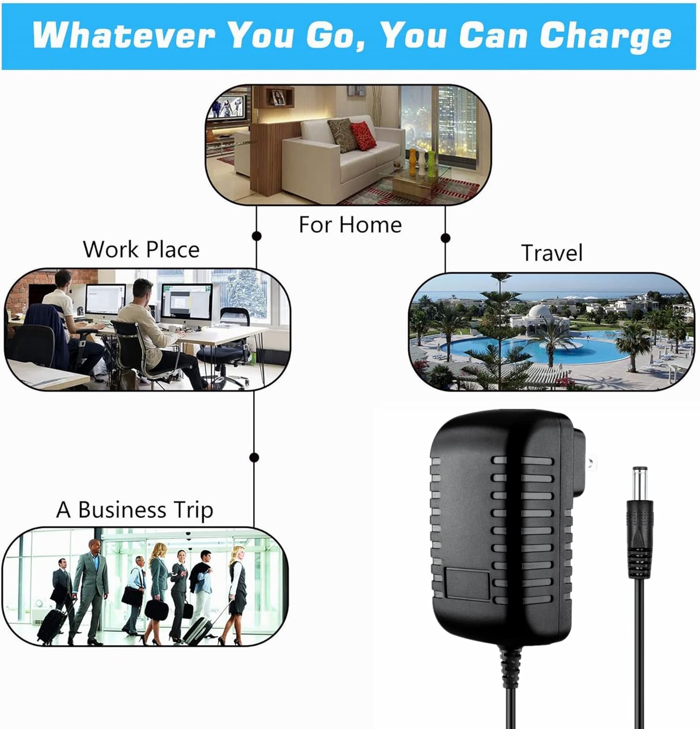 Dysead R250 AC/DC Adapter for BladeZ Recumbent Stationary Bicycle Power Supply Cord PSU