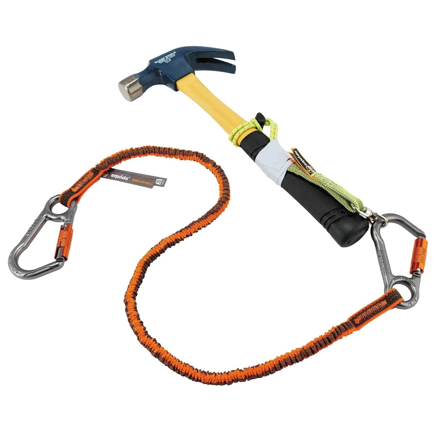 Tool Tethering Kit for Concrete Finisher, Includes Tool Lanyards and Attachments for Power Grinders and Trowels, Ergodyne Squids 3184