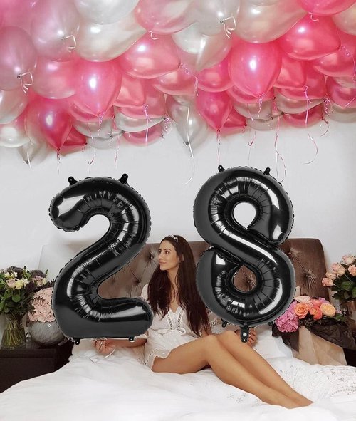 40 Inch Black Number 8 Balloon | Perfect for 8th Birthday Parties, Weddings & Graduations
