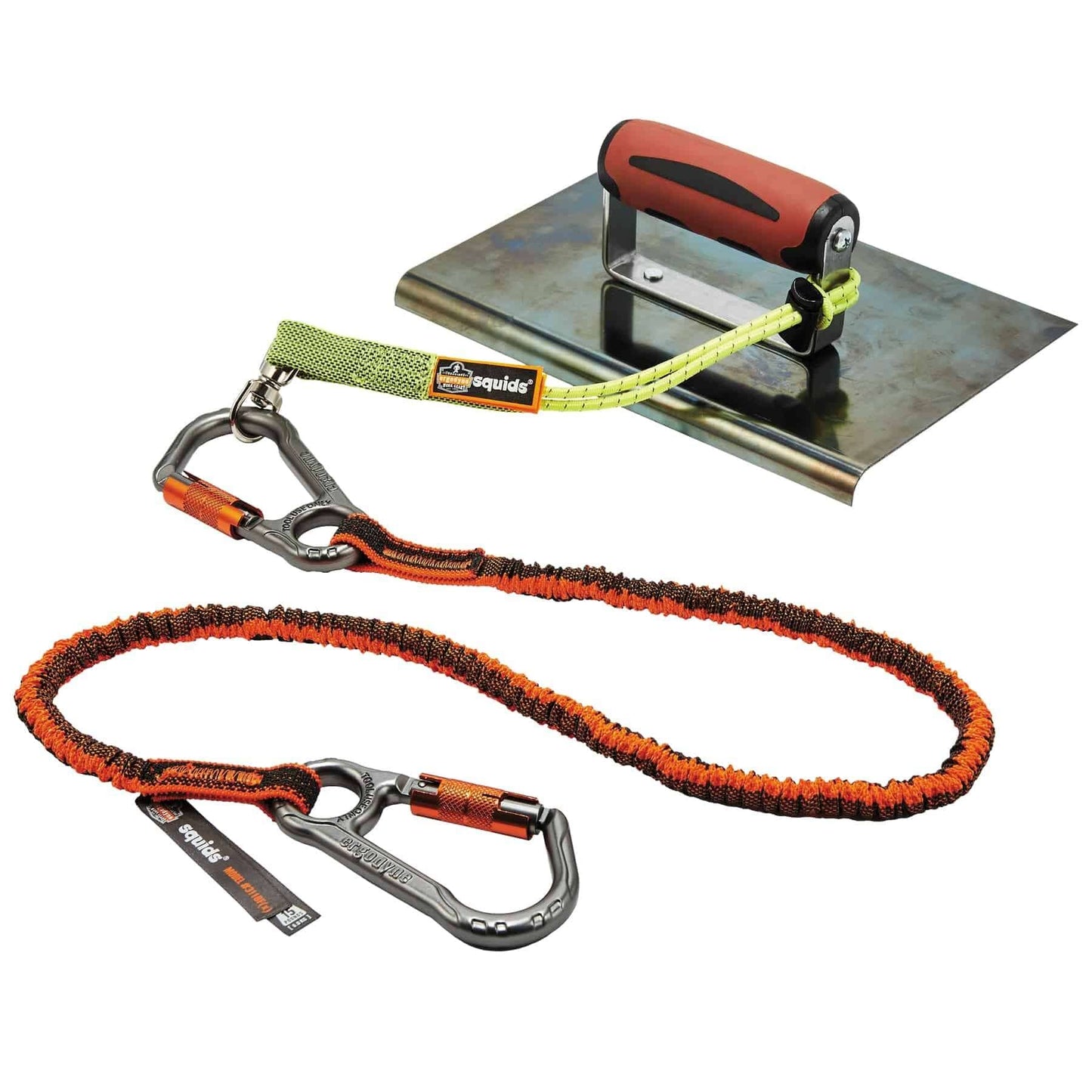 Tool Tethering Kit for Concrete Finisher, Includes Tool Lanyards and Attachments for Power Grinders and Trowels, Ergodyne Squids 3184