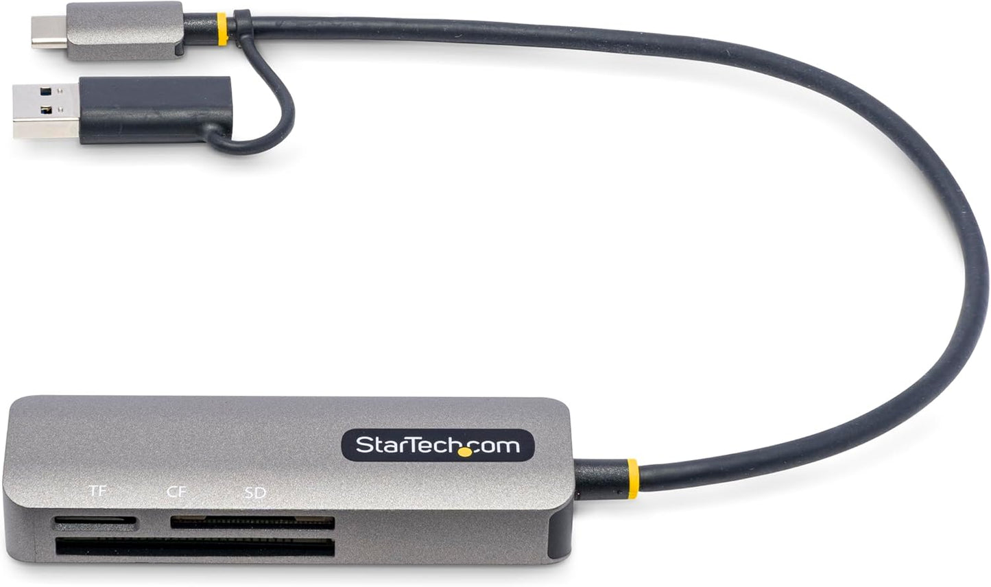 StarTech.com 3.0 StarTech USB Multi-Media Memory Card Reader, SD/microSD/CompactFlash, USB-C External Card Reader