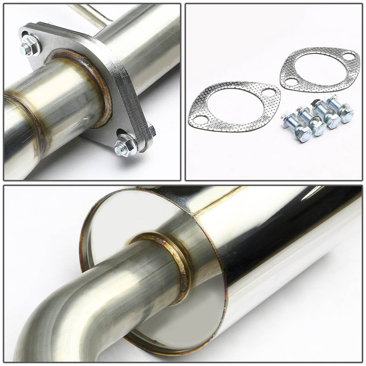 DNA MOTORING CBE-IS300-NRT Stainless Steel Cat Back Exhaust System [Compatible with 01-05 IS300 Altezza XE10]