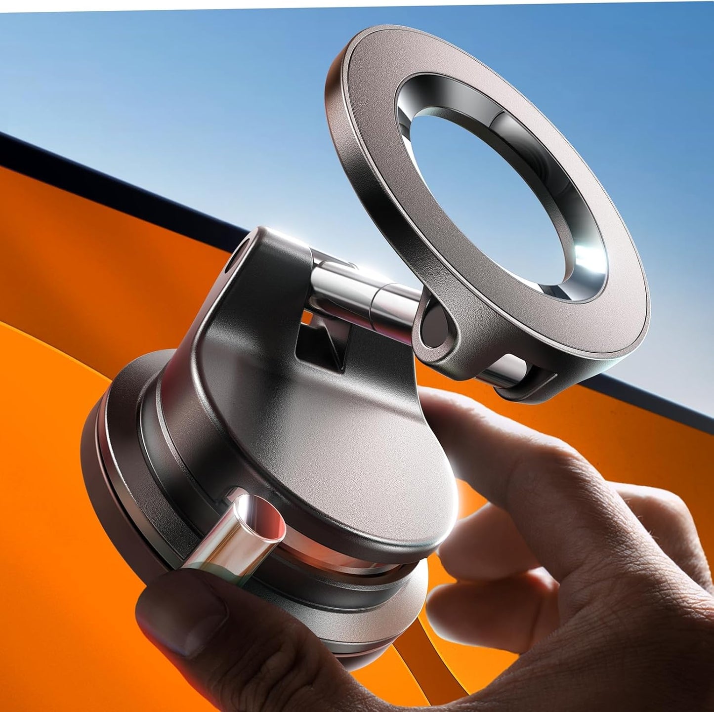 LISEN 17 16 15 14 13 12 for Magsafe Car Mount, Magnetic Phone Holders for Your Car, Vacuum Phone Mount for Car