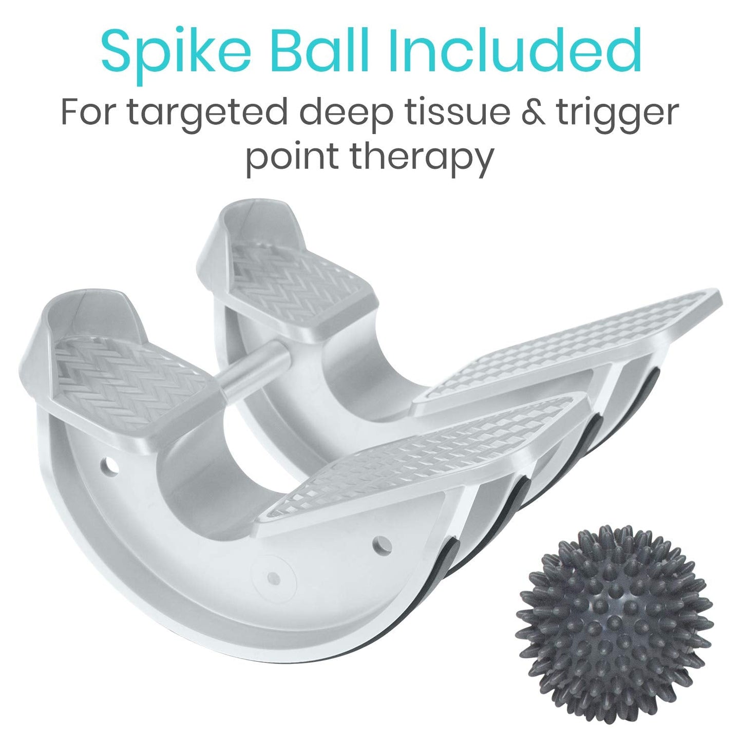 Vive Double Foot Rocker, Calf Stretcher for Achilles Tendinitis, Heel, Feet, Shin Splint, Plantar Fasciitis Pain Relief - Stretches Strained Leg Muscle, Ankle Flexibility - For Both Feet