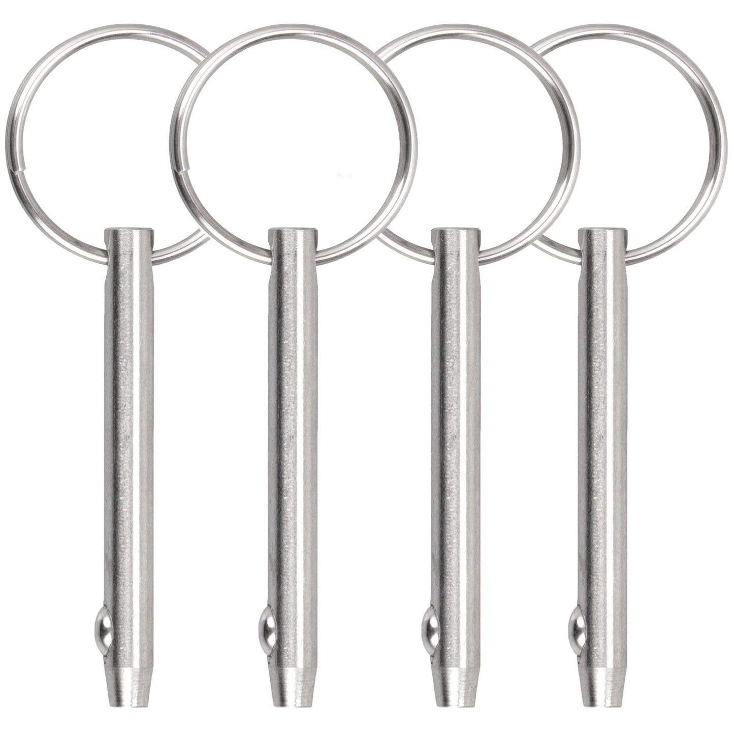 Quick Release Pin Bimini Top Pin Diameter 0.25 Inch, Total Length 3 Inch, Usable Length 2.4 Inch Full 316 Stainless Steel (4 PCS)