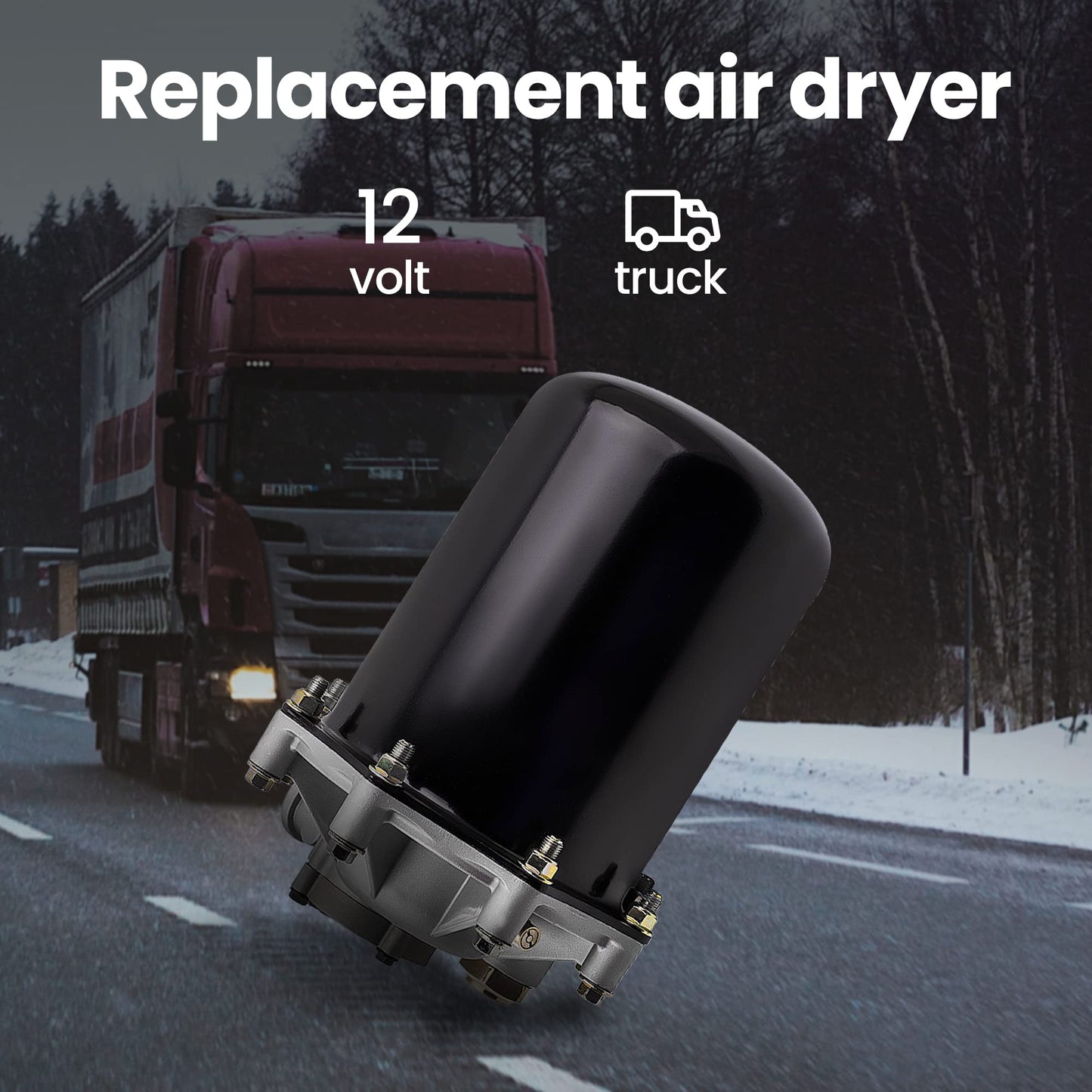 Waverspeed 065225 Air Dryer 12 Volt AD-9 AD9 Style Replaces 109685 F224680 26QE377