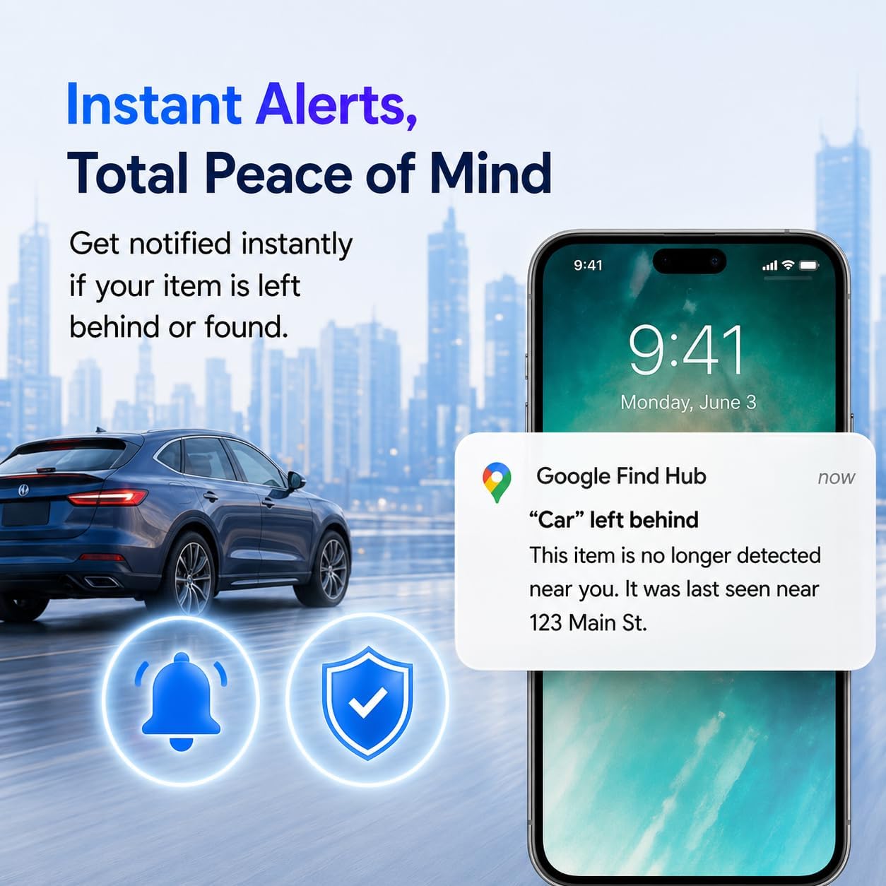 JNLIK GPS Tracker for Vehicles,Magnetic Waterproof Car Tracker, No Monthly fees, Mini Portable GPS Tracker for Cars