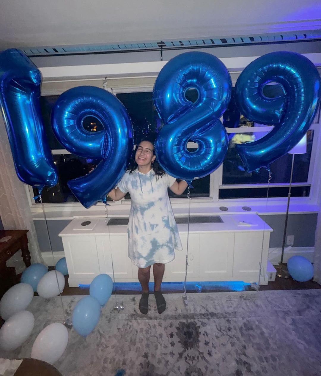 Number 19 Balloon - Navy Blue 40-Inch Birthday Decoration for 19th Celebration | Party Supplies