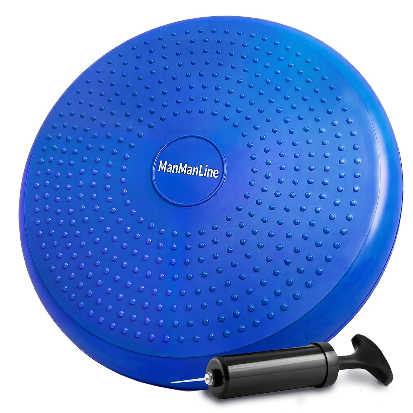 Wobble Cushion Balance Disc, Extra Thick Sensory Pad for Kids & Adults, Flexible Seating Core Strength Trainer for Posture Correction, Desk, Yoga & Stability Workout with Pump