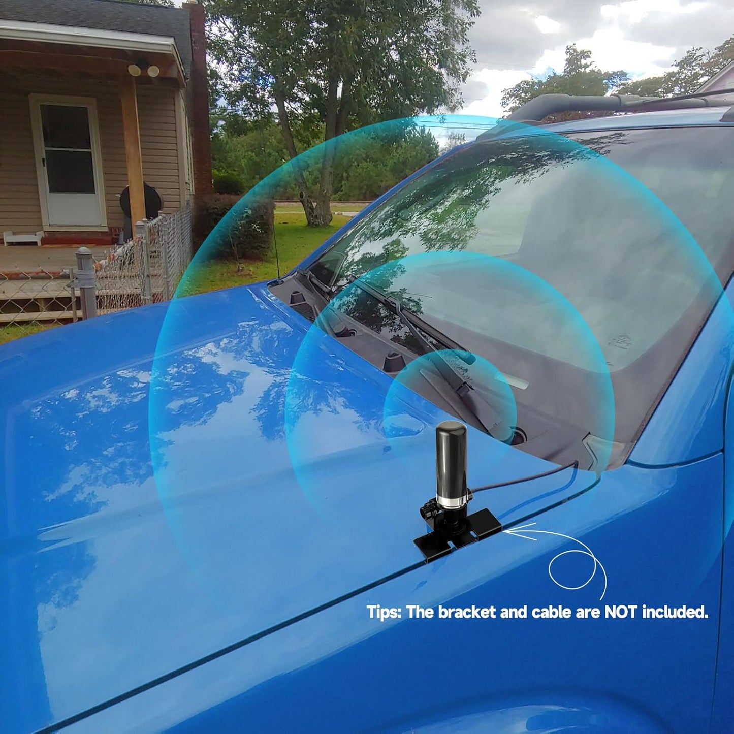 BINGFU 136-174MHz 400-470MHz PL259 Vehicle Ham Radio Antenna Dual Band VHF UHF Low Profile Male Connector Antenna