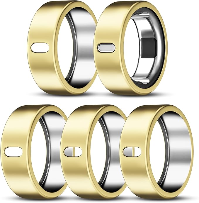 5 Pack Cover Compatible with Oura Ring Gen 4/Oura Ring Gen 3 Horizon/Heritage, Surport Charging with Cover on, Anti-Scratch TPU Protector for Oura Rings Accessories Women Men (Size 12)