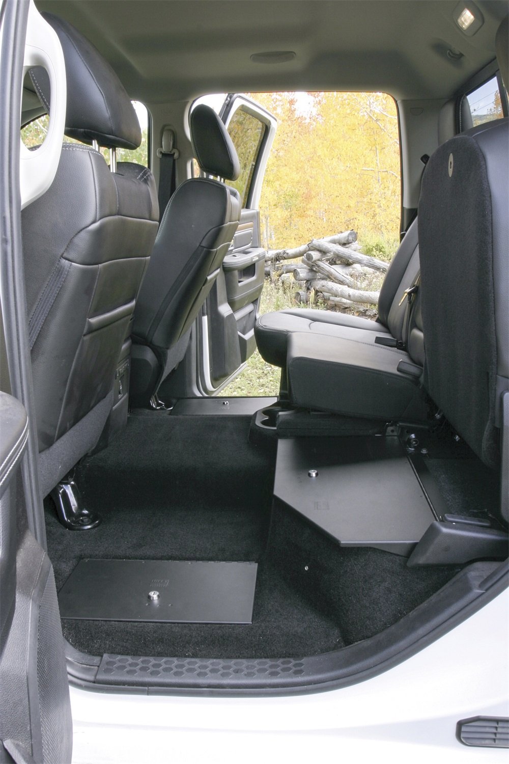 Tuffy in-Floor Lockbox Lid for 2009–2025 RAM 1500/2500/3500 Crew & Quad Cab | Heavy-Duty Steel Security Cover with Pry-Guard Locking System