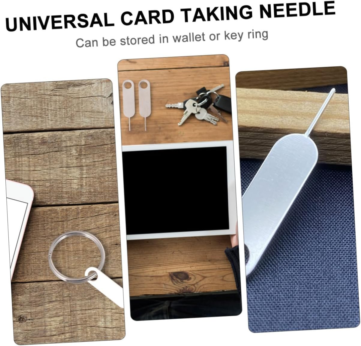 100Pcs Sim Card Tray Ejector Tool Lightweight Mobile Phone Pin Remover Sim Tool for All Phone Models Compact