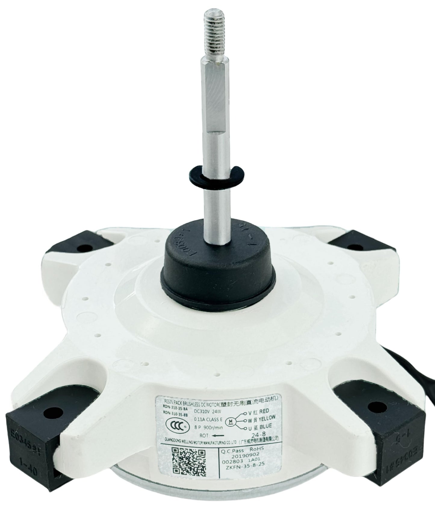 RDN-310-35-8A/B Air Conditioner Fan Motor Brushless DC Motor DC310V 24W 0.11A 900r/min Compatible for AUX Air Conditioner，External Fan Motor Replacement