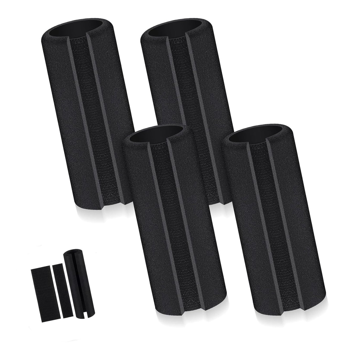 4Pcs Rubber Foam Grip Wrap Easy to Install Handle Grips Handle Covers for Fitness Home Garden Bicycle Exercise Equipment Handlebar Replacement