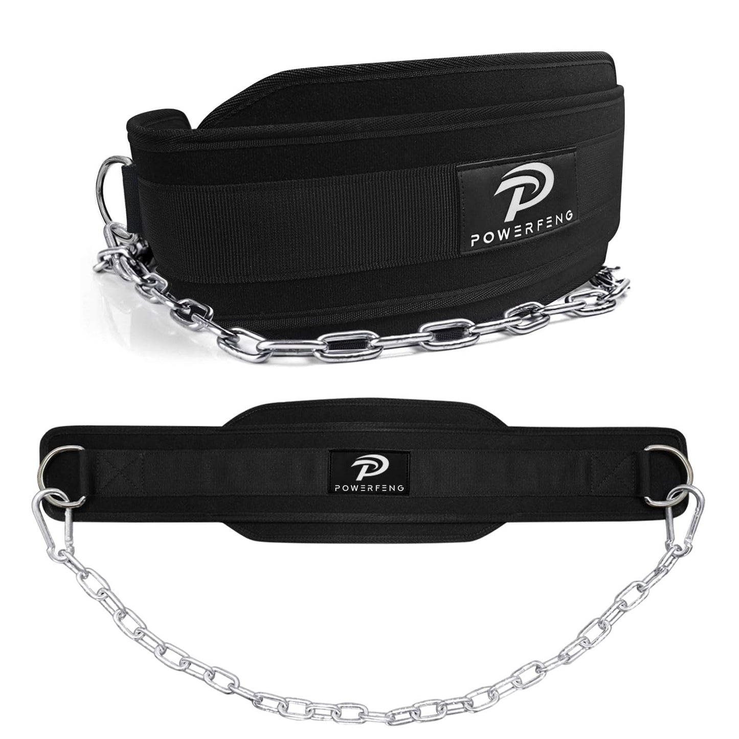 Dip Belt for Weight Lifting: Dip Belt with Heavy Duty Steel Chain for Weighted Dips, Pull Ups, Squats - Weighted Dip Belt for Strength Training Gym Home
