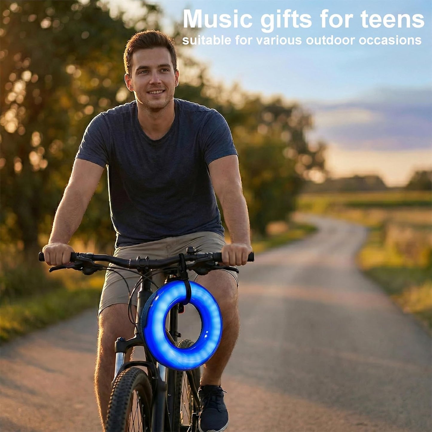RUQQLA MP3 Bluetooth Speaker, Bluetooth Lamp, LED Table Lamp, Wireless Portable Speakers, Player, Built-in Mic, TWS
