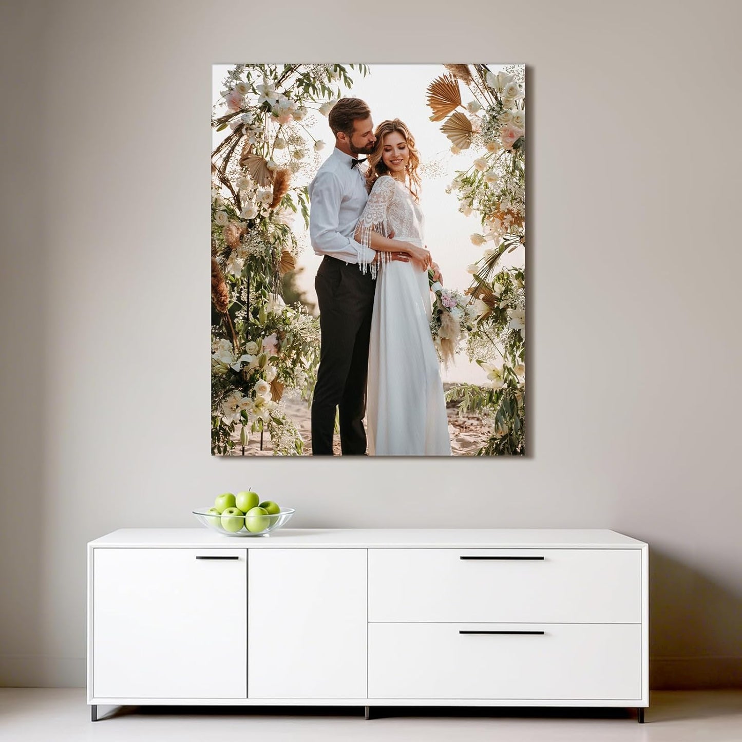 Skiennix Custom Canvas Prints - Personalized Photo Wall Art for Weddings, Family & Home Decor | 16x20 Wrapped Frame