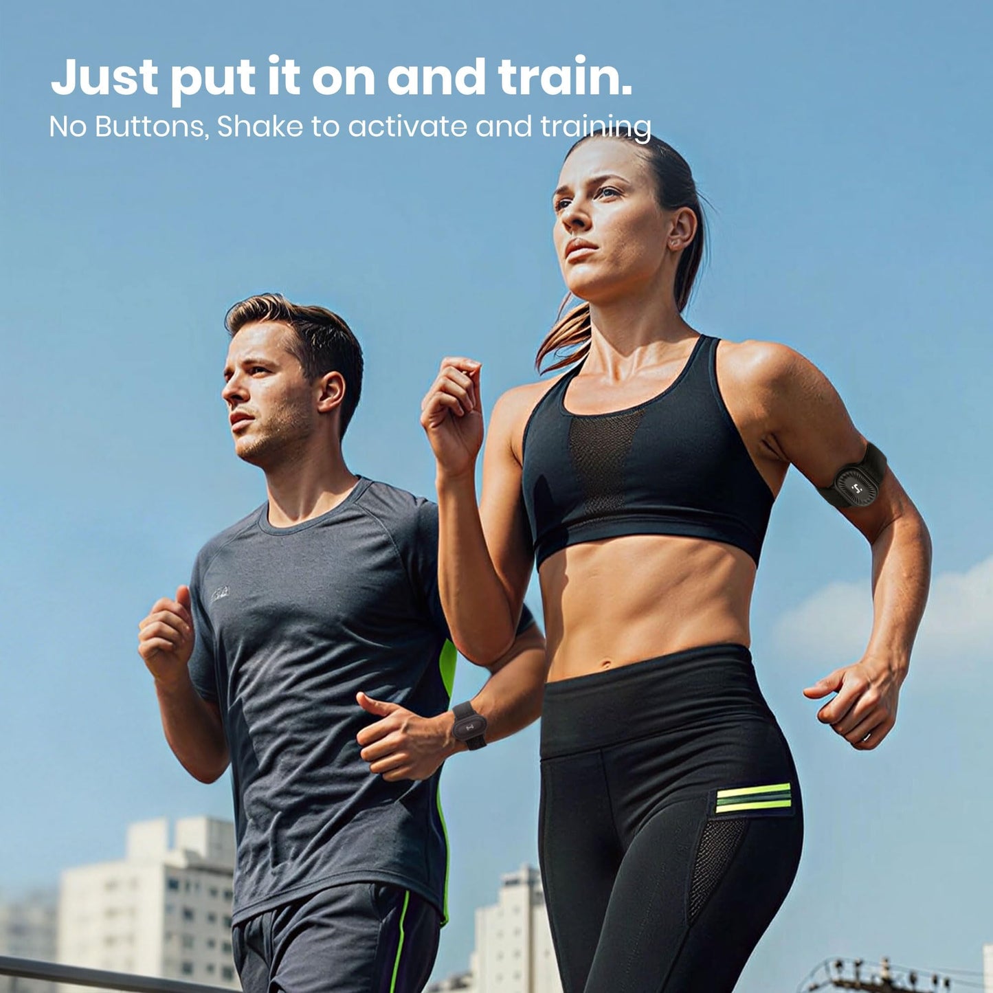 HandPlus Heart Rate Monitor, Comfort Training-Grade Optical Fitness Tracker, Advanced Optical HR with Zone Accuracy, 72h Offline Storage, Bluetooth & ANT+ for Fitness Training