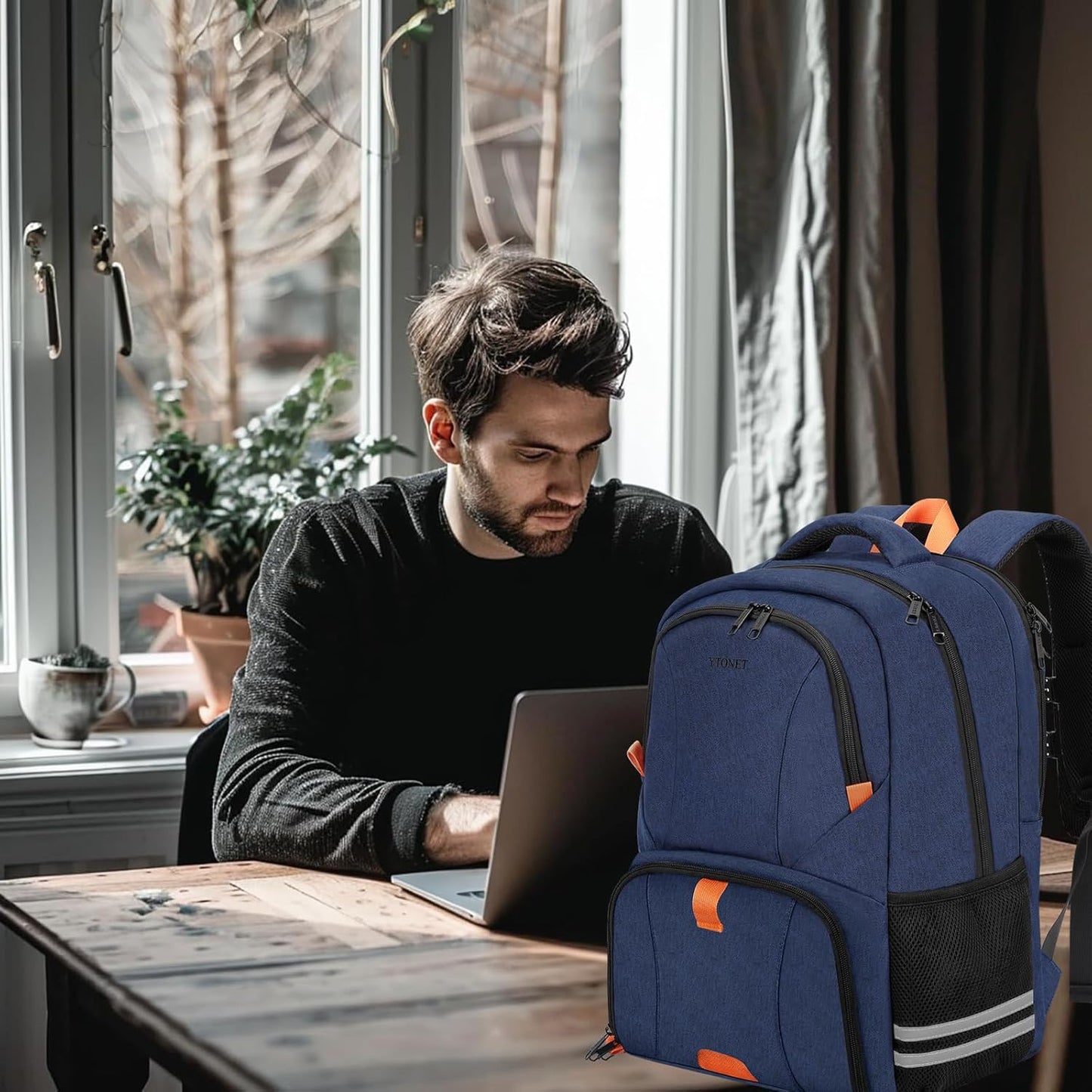 Backpack Backpack, 17.3 Inch Ytonet Gym for Men Women, Travel Lightweight Water Resistant Workout Gym Bag Fit Laptop