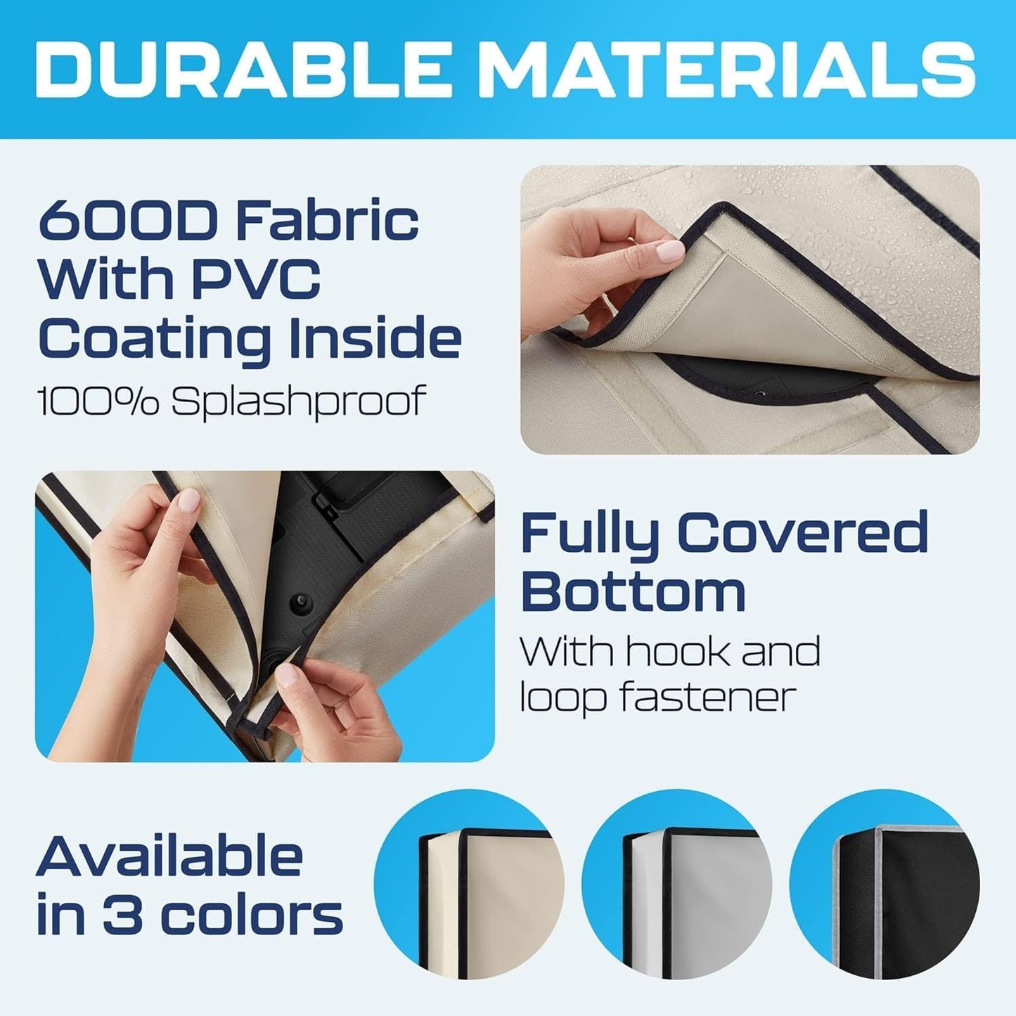 39 Inch Garnetics Outdoor TV Cover Waterproof, Weatherproof TV Enclosures with Smart Shield Screen Protectors, Ideal