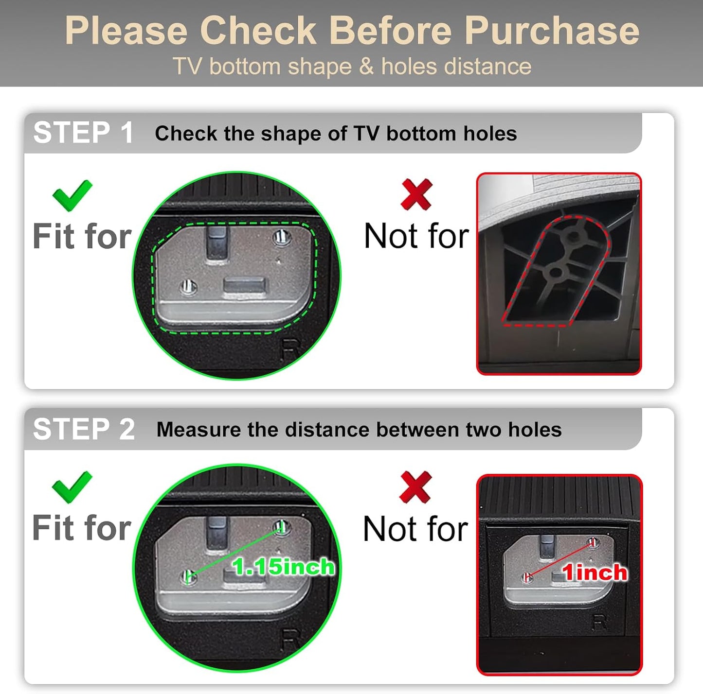 Yimaut TV Legs for Hisense TV Stand with Remote Compatible with Hisense Roku TV & Roku Players, Not for All, Base Stand