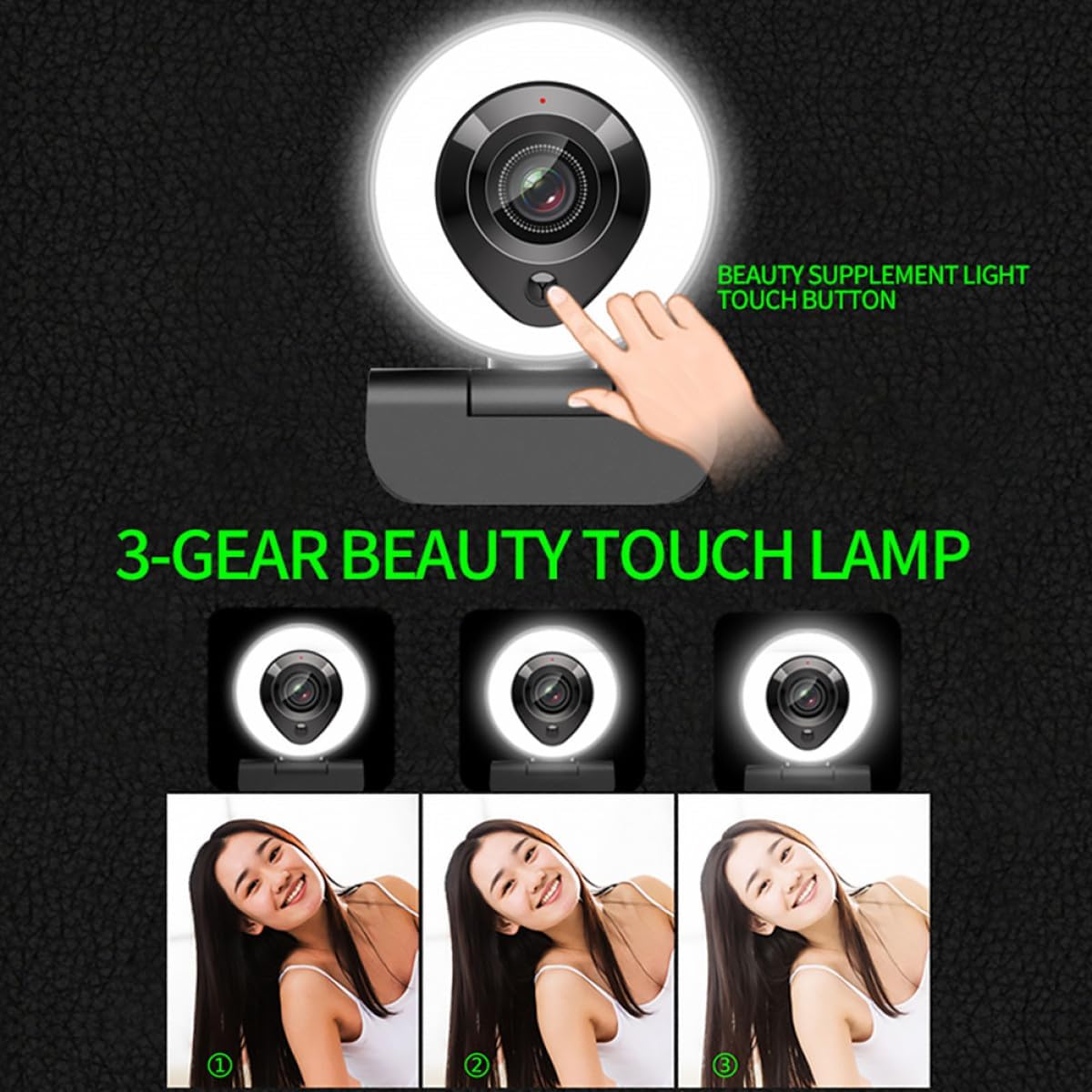 SECFOU 4k Webcam with Automatic Focus and Built-in Mic, USB Computer Camera for Live Streaming and Video Conferencing