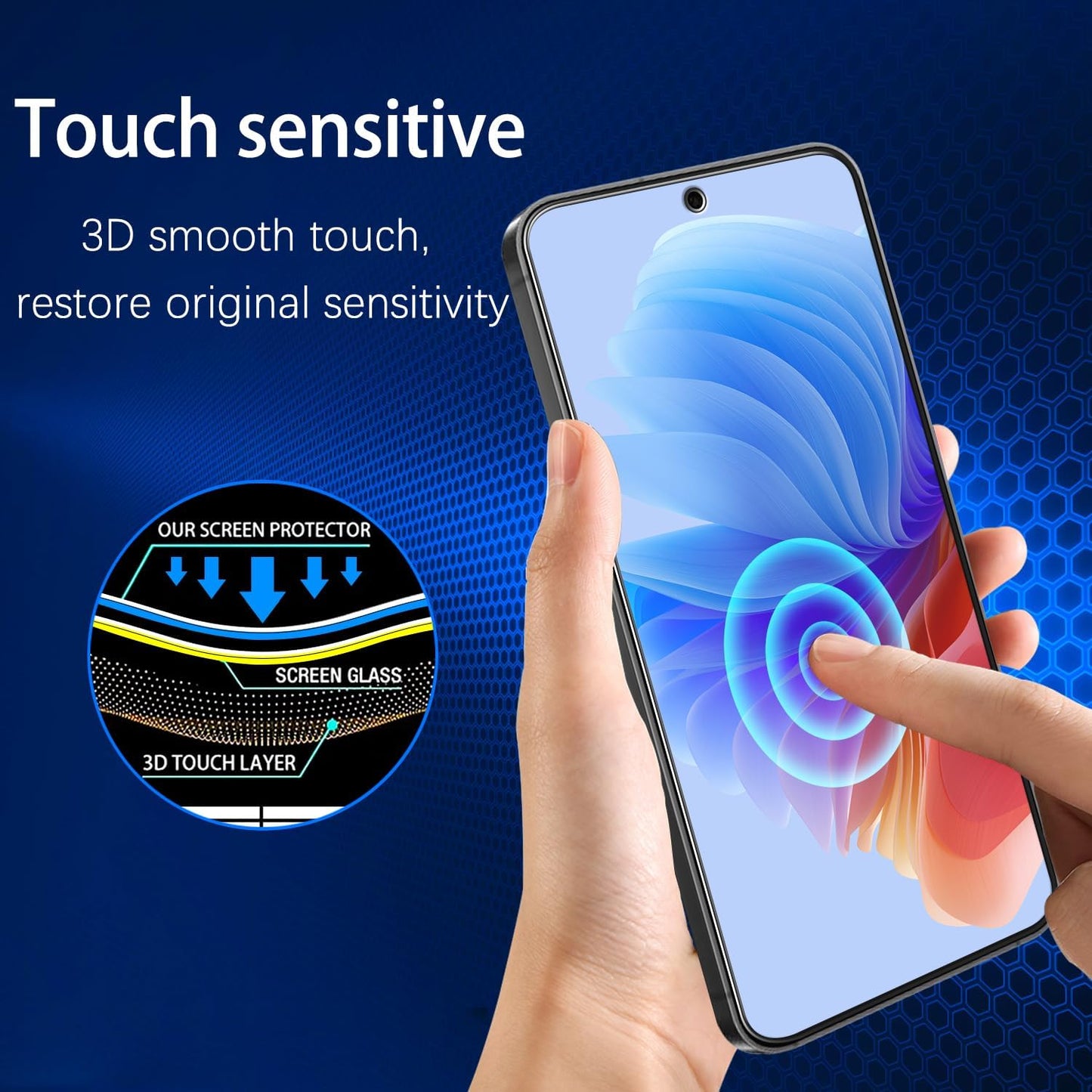 [2-Pack S24 5G 9H MAYtobe Designed for Samsung Galaxy FE Screen Protector Tempered Glass, Hardness, Anti Scratch, Easy