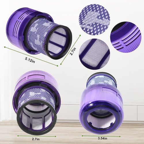 Dyso.n V15 Filter Replacement - 3 Pack for V15 Detect, V11 Animal & Torque Drive Vacuums