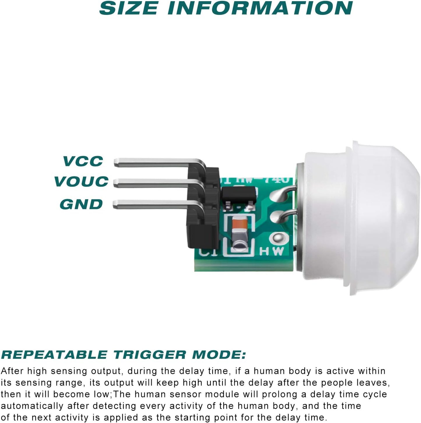 Weewooday 10 Am312 2.7v 12v Pieces Pir Sensor Mini Pir Motion Sensor Infrared Human Body Pyroelectric Infrared Motion