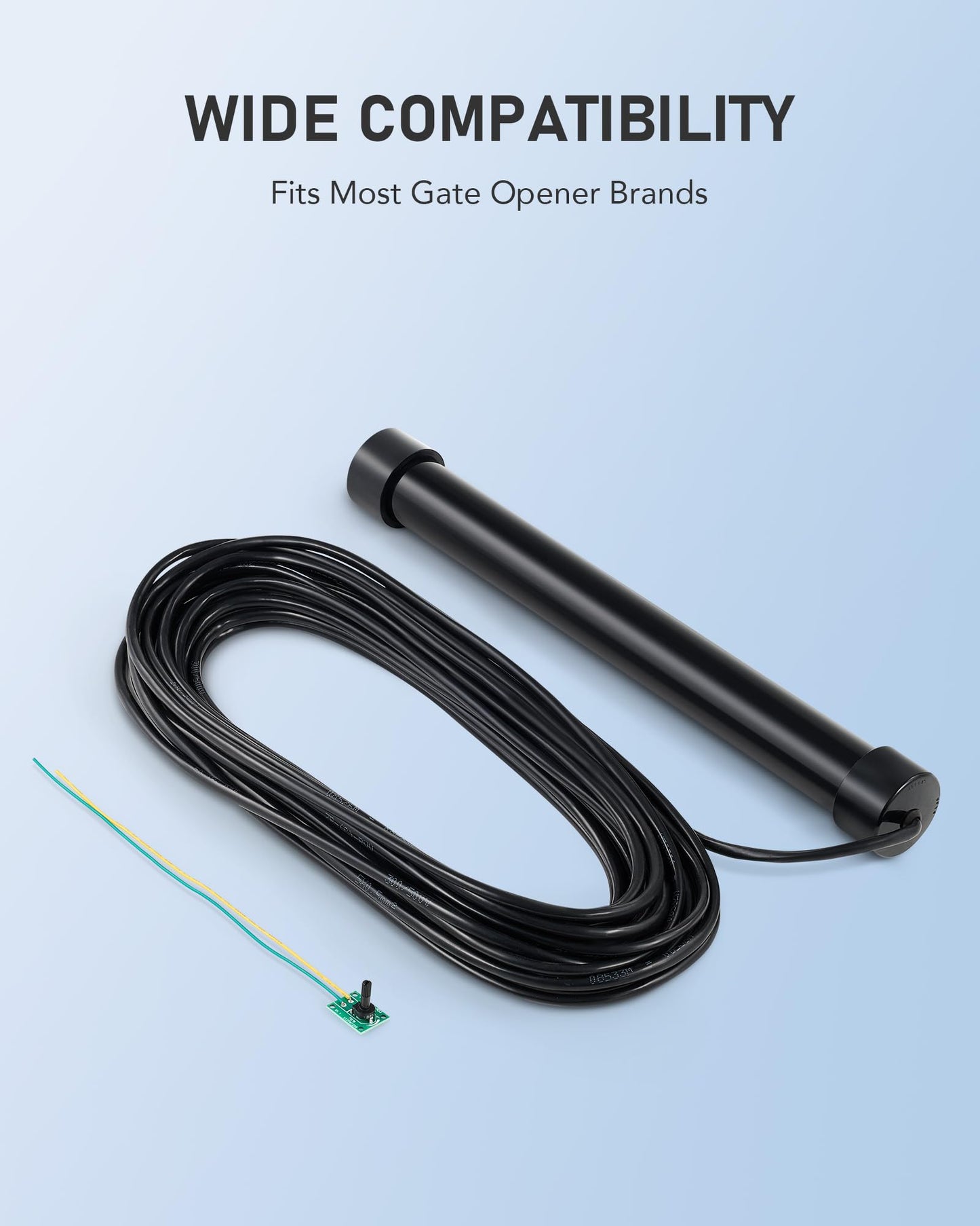 CO-Z Vehicle Exit Sensor Kit, Wired Driveway Gate Exit Wand for Automatic Gate Opener 50 ft. Cable Range, Driveway Vehicle Sensor for Sliding & Swing Gate, Smart Car Detector for Truck Motorcycle ATV