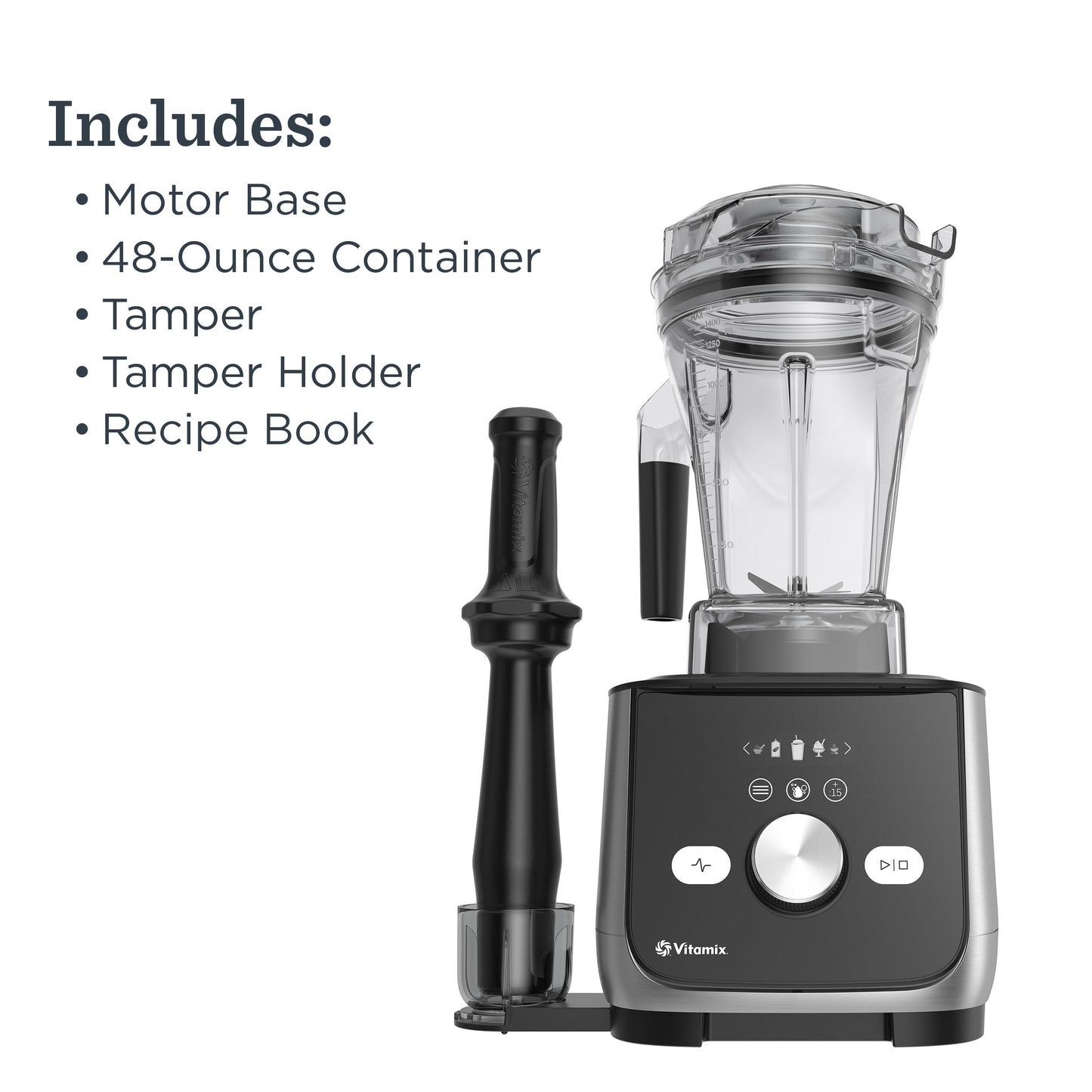 Vitamix Ascent X5 Blender with 10 Blending Programs, Self-Cleaning Program, Professional-Grade Blender for Smoothies, Soups and More, Stainless-Steel Blades, 48 Oz Container, Shadow Black