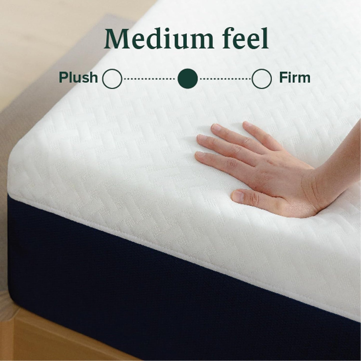 Zinus 10 Inch King Hybrid Mattress - Cooling Comfort, Medium Firm, Fiberglass Free, Motion Isolation