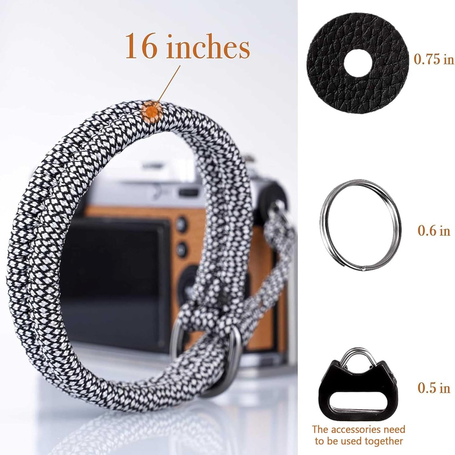 Quick Release Wrist Strap for DSLR/Mirrorless Cameras - AQAREA