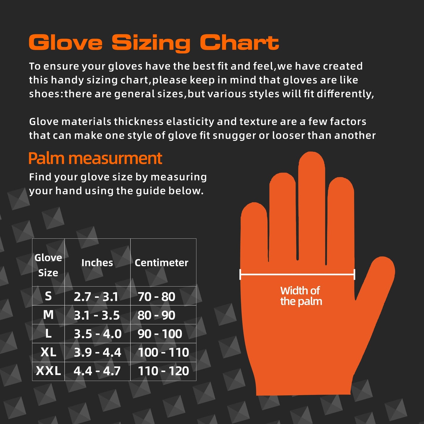 TREEGO Orange Nitrile Gloves 10 Mil Heavy Duty Disposable Latex Free Gloves – Diamond Grip Mechanic Gloves for Automotive Construction Work, Medium, 1000 Count Case