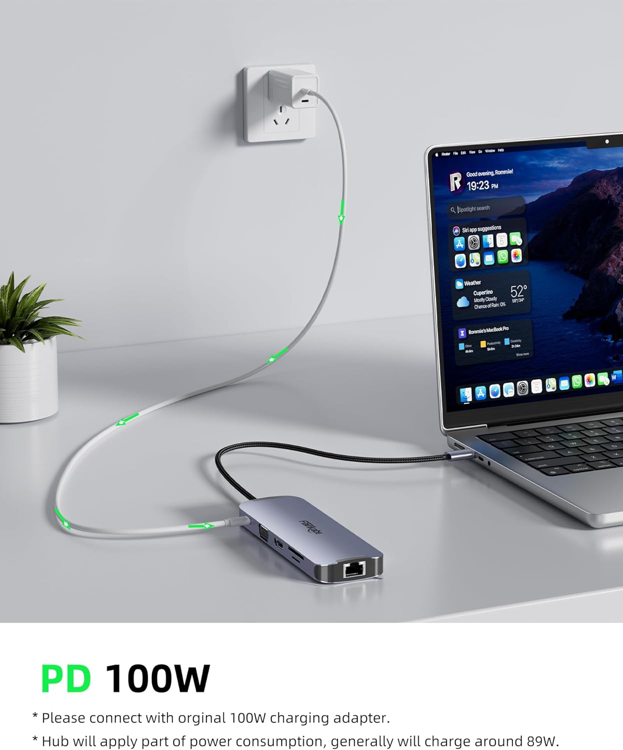 fairikabe 10 1, 1Gbps 100W 3.5 USB C Docking Station Dual Monitor in USB-C Hub to HDMI VGA Adapter with Ethernet