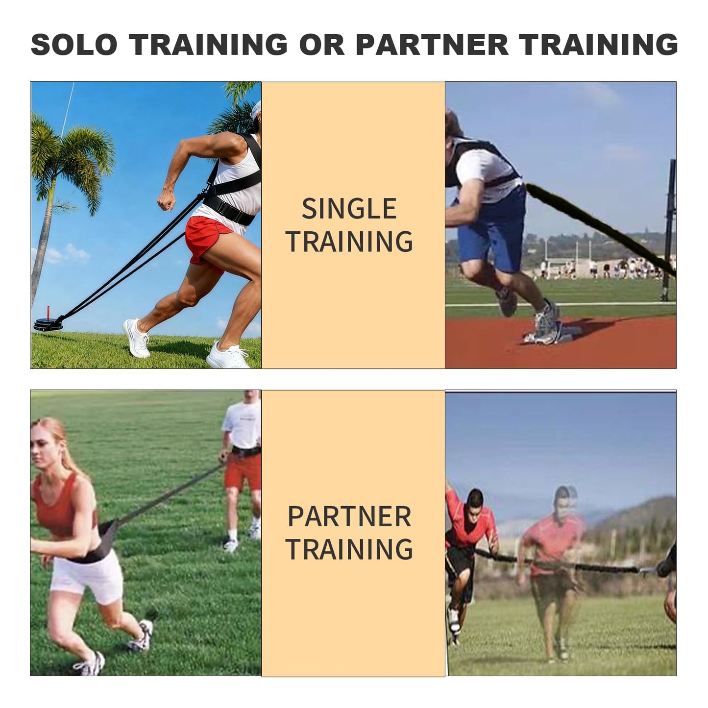 Ycendelion Resistance Band Training Equipment, Sled Shoulder Belt Help to Improve Strength Agility Power Speed Suit for Football Basketball Baseball Running Volleyball