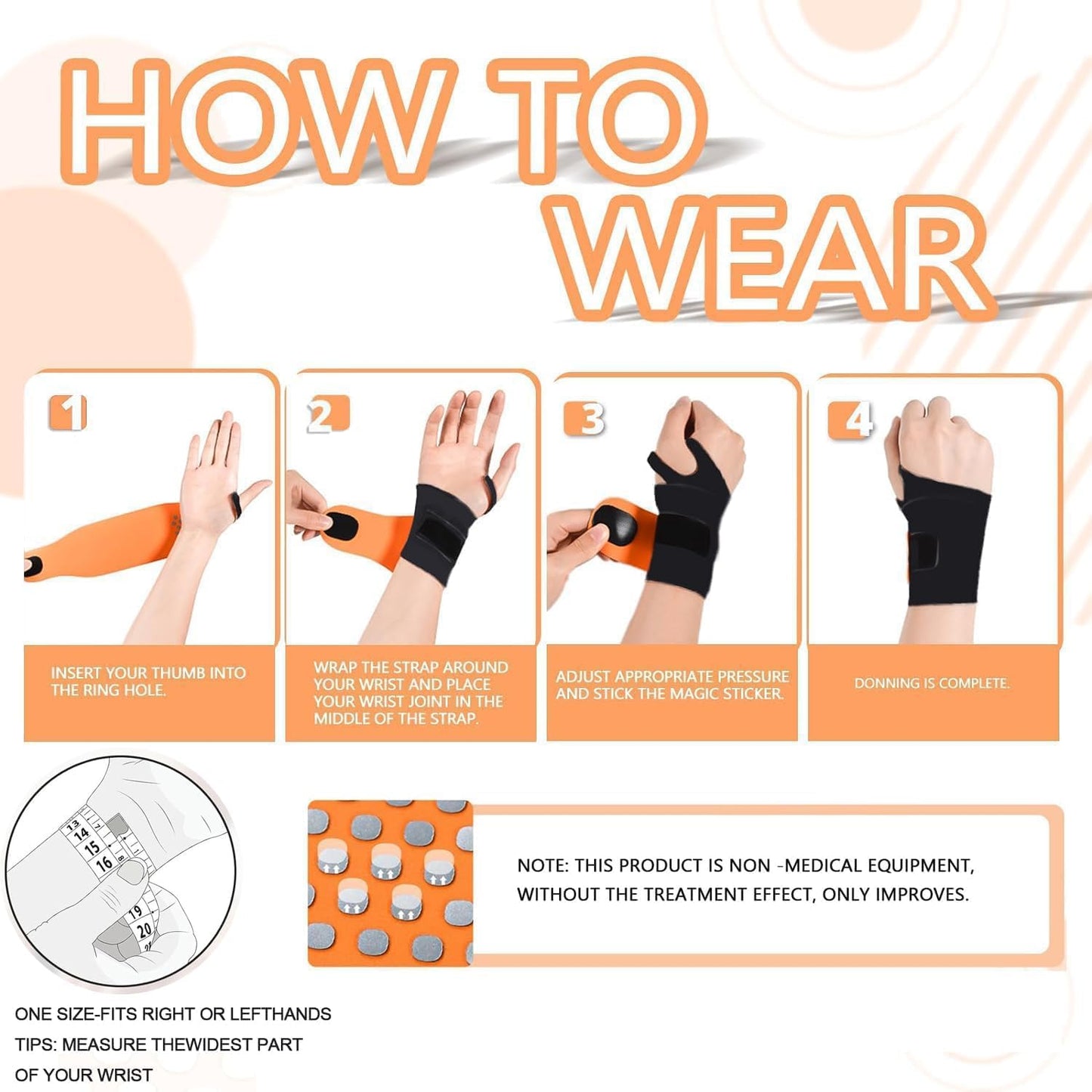 Bchois Wrist Brace,Wrist Support for Carpal Tunnel Pain Relief,Ulnar Brace Ultra-Thin Elastic for Tear,Wrist wraps Repetitive Wrist Use Injury,Fits Both Wrists
