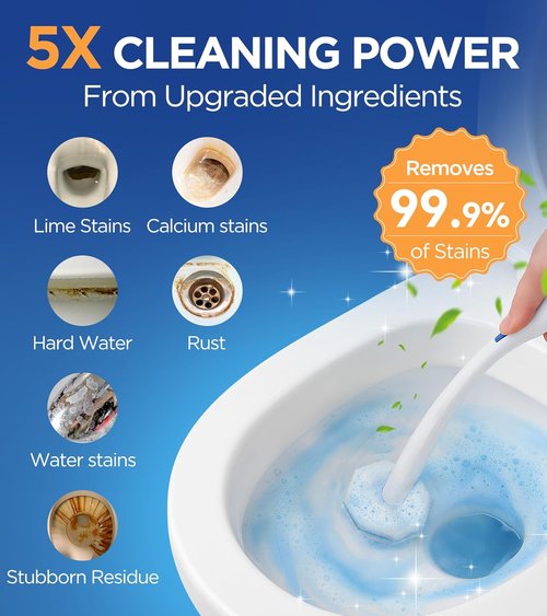 Clorox Toilet Wand Refills - 64 Count High-Density Disposable Cleaners with 5X Cleaning Power | Fresh Fragrance
