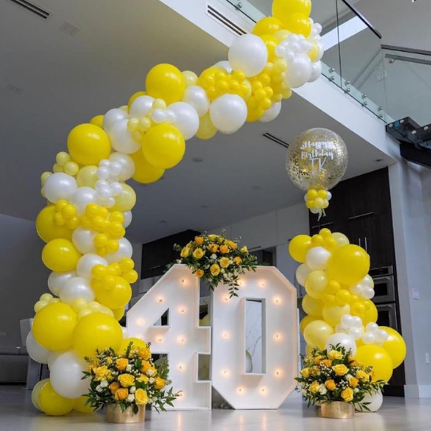 Awenztech Yellow Balloons - 12 Inch Latex Balloons | 50 Pack for Baby Showers & Birthday Parties
