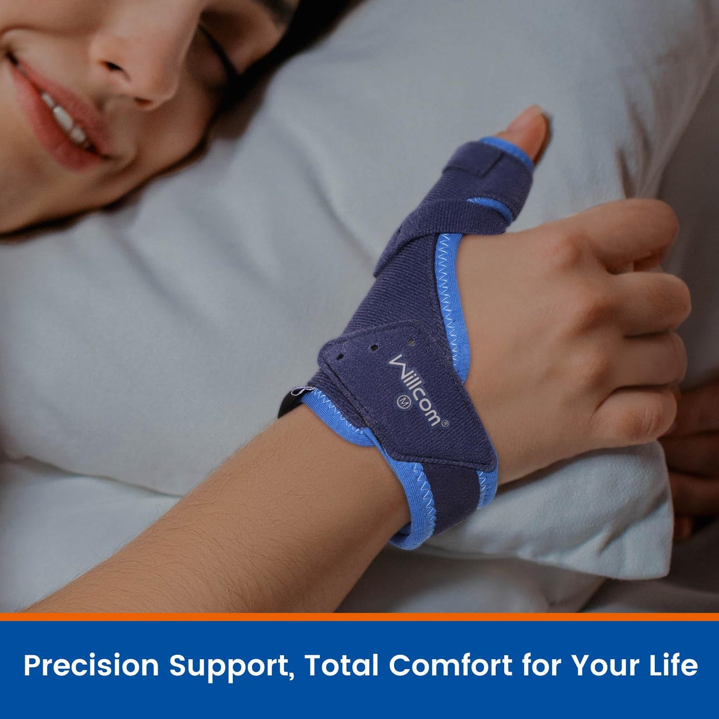 Willcom Thumb Brace for Arthritis Pain and Support, Spica Splint for De Quervain’s Tendonitis, Women and Men, Left or Right Hand (Medium,5.75-6.75 inch)