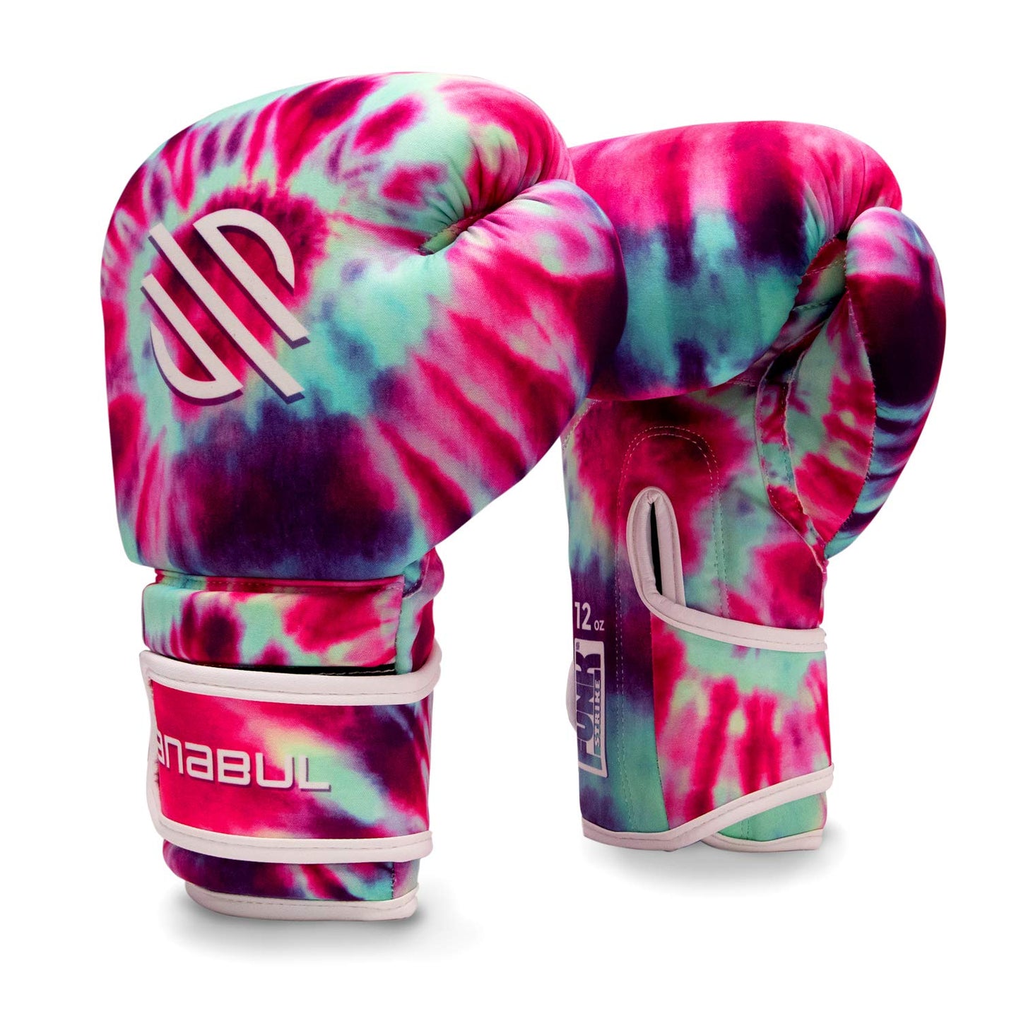 Sanabul Funk Strike Tie Dye Gel Boxing Gloves for Men & Women, Stylish and Protective Kickboxing Muay Thai Gloves for Training Sparring Punching Bag, Purple Swirl 12 oz