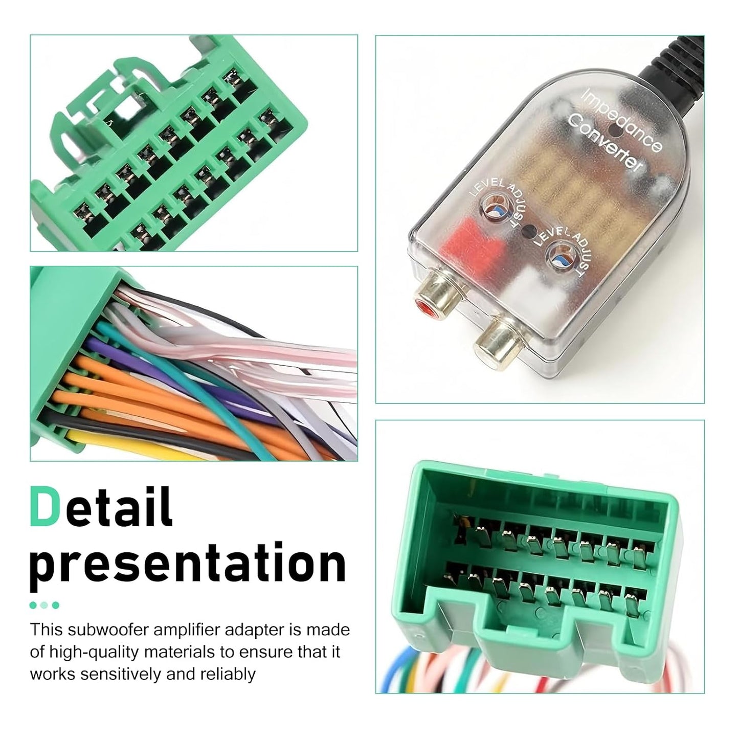 Culycey Add A Subwoofer Amplifier Wire Harness, Subwoofer Amplifier Adapter, Add an Amp Wiring Harness, Compatible