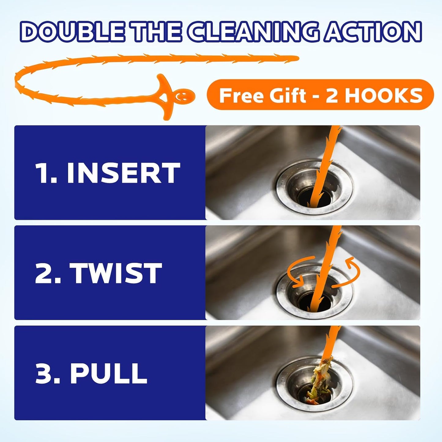 Regine Switzerland Drain Cleaner Powder - Powerful Clog Remover for Kitchen & Bathroom Sinks | 4 Pack