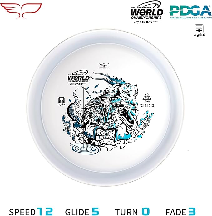 Yikun Pro Worlds 2025 Limited Edition Combo Pack|Includes Disc Golf Driver,Mid-Range,Putter Disc Golf Starter Set,Disc Golf Set Beginner Player 4pcs