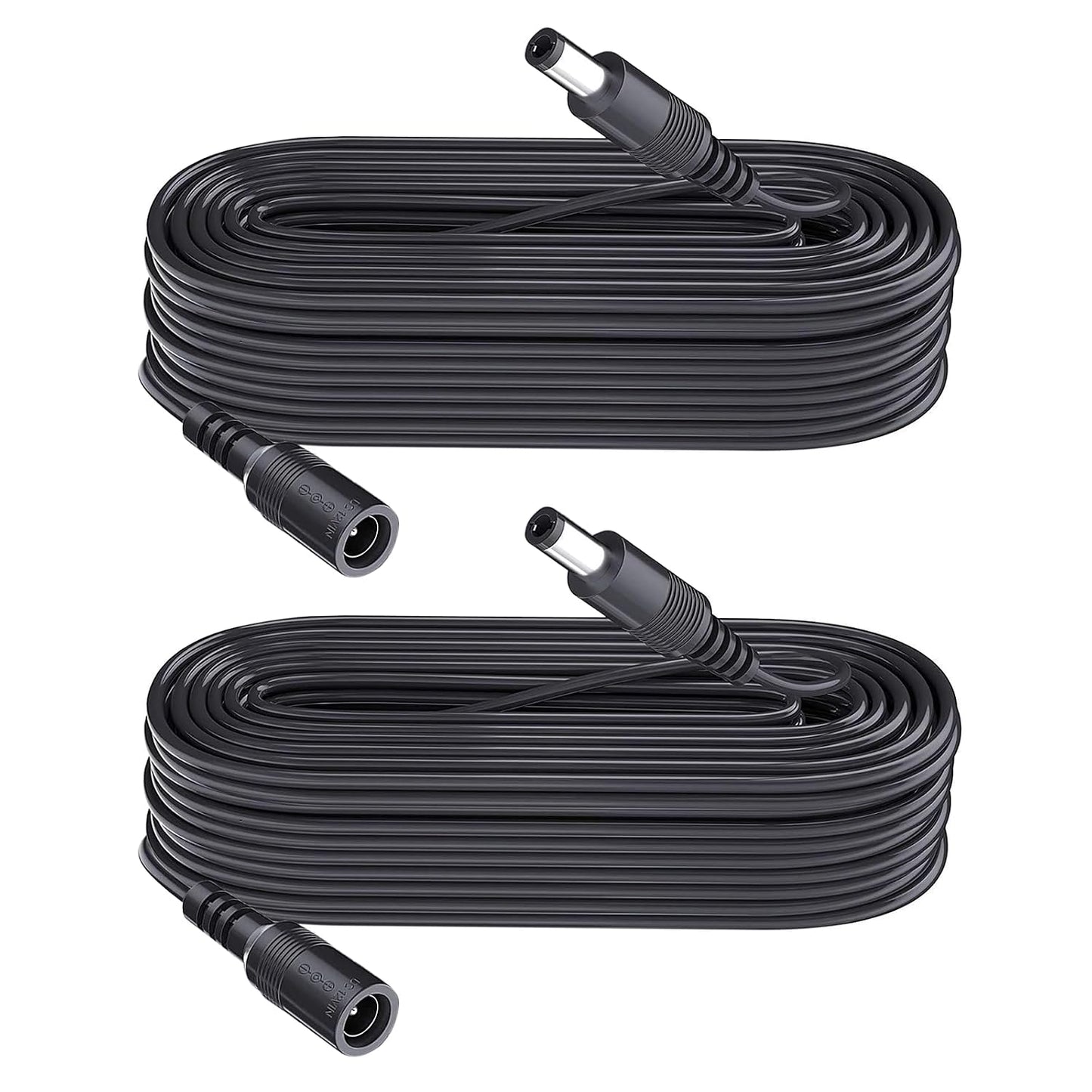 Security-01 5M 16FT 5.5mm 2.1mm,for (Pack 2) DC Power Extension Cable x CCTV Camera IP WiFi Camera,DVR,LED Strip,DC